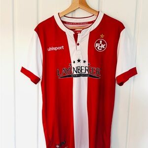 Uhlsport 1. FC Kaiserslautern Red & White Soccer Jersey